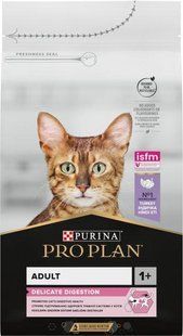 Сухий корм Pro Plan Cat Delicate для дорослих котів з чутливим травленням, з індичкою 1.5 кг 3650171 фото