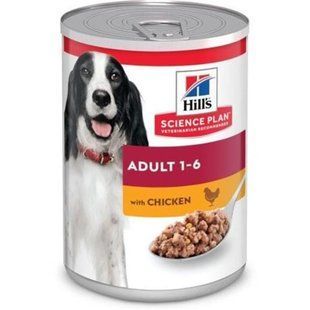 Вологий корм Hill's Science Plan Canine Adult для дорослих собак, з куркою 370 г 607098 фото