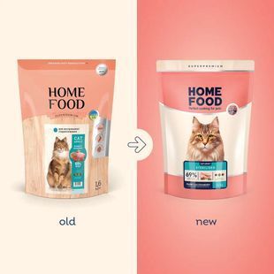 Сухой корм Home Food Cat Adult Hypoallergenic для взрослых стерилизованных котов, кролик и клюква 1.6 кг KKJ-1.6 фото