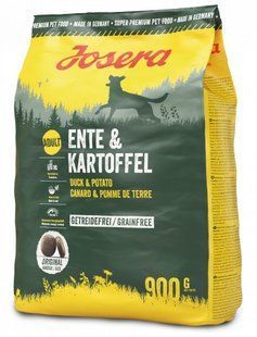 Сухий корм Josera Adult Ente & Kartoffel для дорослих собак, беззерновий, з м'ясом качки 900 г j745303 фото