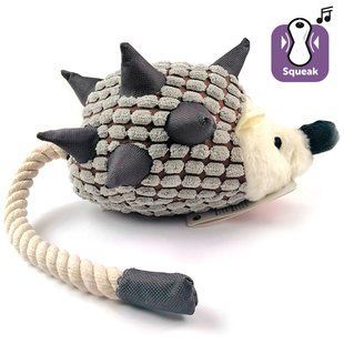 Іграшка Flamingo Hedgehog Plush з мотузковим хвостом, для собак, з пищалки, 45х10х15 см 515132 фото