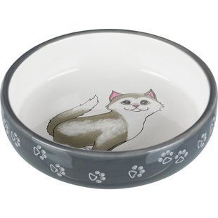 Керамическая миска Trixie для домашних животных, короткомордых пород, диаметр 15 см, 300 мл TX-24784 фото