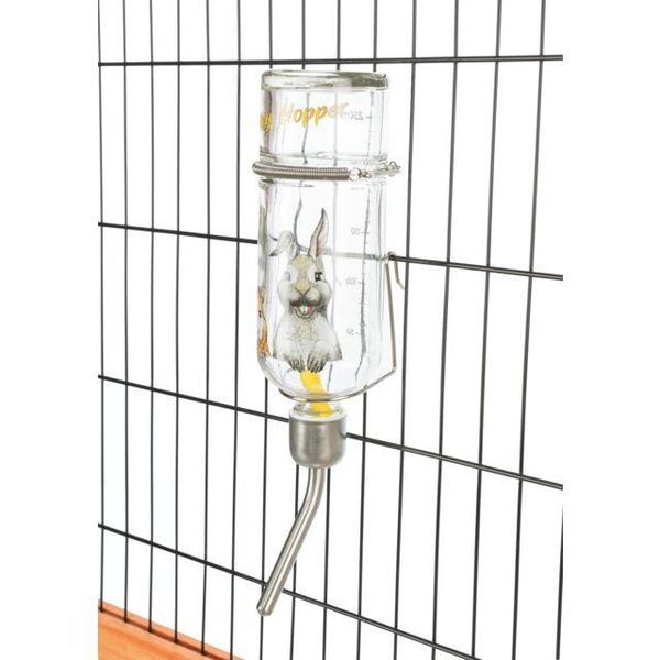 Поилка Trixie Honey & Hopper для грызунов, стекло 250 мл TX-60446 фото