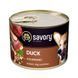 Вологий корм Savory Dog Adult для дорослих собак усіх порід, з качкою у паштеті 200 г 30464 фото 1