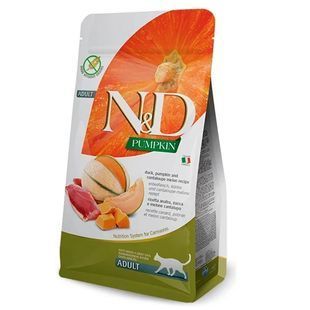Беззерновий сухий корм Farmina N&D Pumpkin для дорослих котів, з качкою та гарбузом 300 г 168804 фото