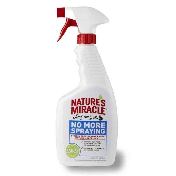 Спрей Nature's Miracle &laquo;No More Spraying&raquo; для котів, антигадин та видалення запахів 710 мл 680287 /5781 фото