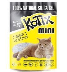 Силікагелевий наповнювач Kotix для котячого туалету 3 л Kotix  3 Міні фото