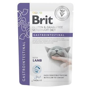 Влажный корм Brit GF Veterinary Diets Gastrointestinal для котов с нарушенным пищеварением, с ягненком 85 г 101114_1 фото