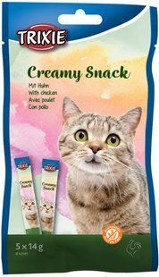Лакомство для кошек TRIXIE Creamy Snacks с птицей 5х14г вкусняшки для котов TX-42681 фото