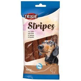 Ласощі Trixie Stripes для дорослих собак, ягня 100 г TX-31772 фото
