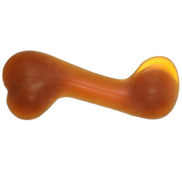 Іграшка Flamingo Rubba Bone для собак, кістка литая вигнута 14 см 522679 фото
