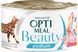 Влажный корм Optimeal Beauty Podium для взрослых котов, тунец с кольцами кальмара в соусе 70 г 366243 фото 1