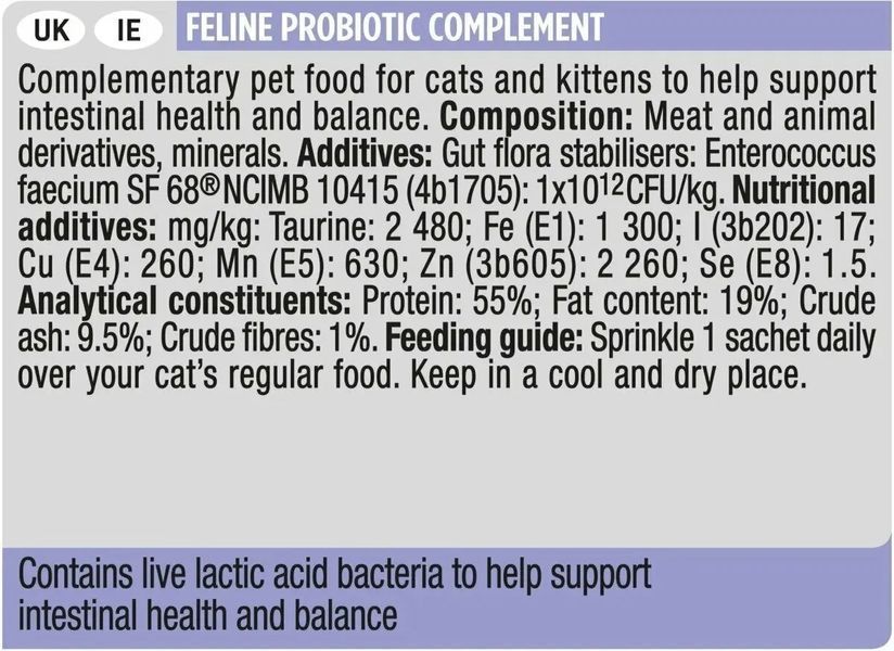 Пробіотик Purina Pro Plan FortiFlora для дорослих котів і кошенят, для здорового травлення та зміцнення імунітету 1 г 040794 фото