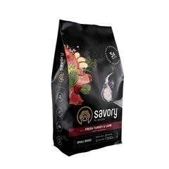 Сухий корм Savory Dog Adult Small Breeds для дорослих собак малих порід до 10 кг, зі свіжим ягням та індичкою 8 кг 30365 фото