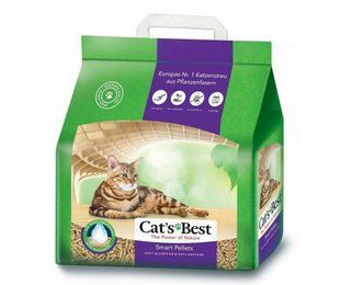 Деревний наповнювач Cat&rsquo;s Best Smart Pellets для туалету, без аромату 5 кг JRS300088/0885 фото