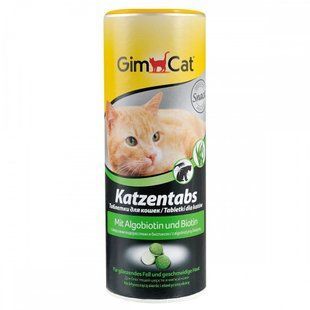 Витамизированное лакомство GimCat Katzentabs для взрослых котов, с алгобиотином 425 г G-409139/419060 фото