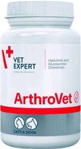 Харчова домішка Vet Expert ArthroVet (АртроВет) для собак та котів, профілактика проблем з суглобами і хрящами 60 таблеток 58211 фото
