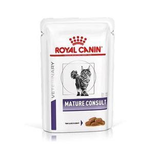 Вологий корм Royal Canin Mature Consult для котів від 7 років, без видимих ​​ознак старіння, шматочки в соусі 85 г 40900019 фото