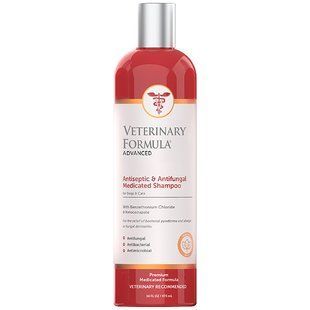 Лечебный шампунь Veterinary Formula CC Antiseptic&Antifungal Shampoo для собак и котов, антисептический и противогрибковый 473 мл 1822 фото