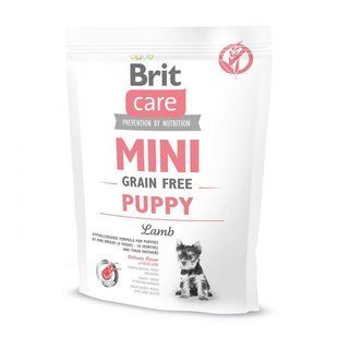 Сухий корм Brit Care Grain Free Mini Puppy Lamb для цуценят та молодих собак малих порід, з ягням 400 г 170774/0145 фото