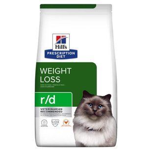 Сухой корм Hill's Prescription Diet Feline r/d Weight Reduction для котов для снижения веса, с курицей 3 кг 606524 фото