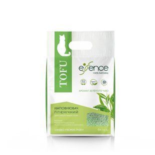Соевый наполнитель Essence Tofu Green Tea для кошачьего туалета, с ароматом зеленого чая 6 л 920017 фото