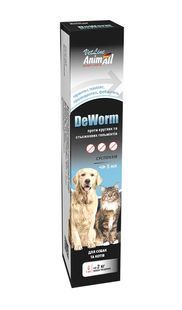 Антигельмінтний препарат AnimAll VetLine DeWorm для котів і собак 10 мл 112945 фото