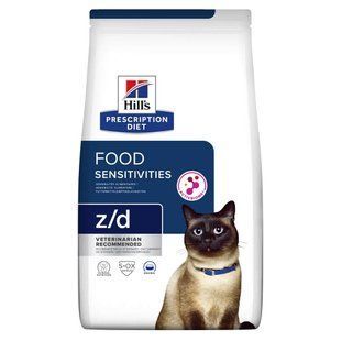 Сухой корм Hill&rsquo;s Prescription Diet Feline z/d для котов склонных к пищевой аллергии 1.5 кг 605912 фото
