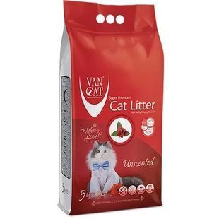 Бентонітовий наповнювач VanCat Unscented для котячого туалету, без аромату 5 кг (6 л) 55445 фото
