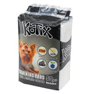 Пеленки Kotix Premium Training Pads для собак и щенков всех пород, с активированным углем PM604050CA фото