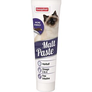 Паста Beaphar Malt Paste для котів, виведення шерсті зі шлунка 100 г 13689/12563 фото
