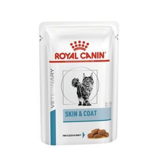 Вологий корм Royal Canin Skin & Coat для котів, при дерматозе і випаданні шерсті, шматочки в соусі 85 г 4092001 фото
