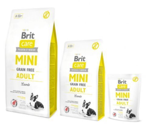 Сухий корм Brit Care Grain Free Mini Adult Lamb для дорослих собак малих порід, з ягням 2 кг 170770/0107 фото