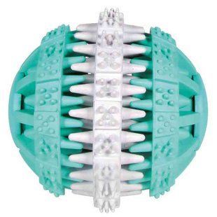 Игрушка Trixie &laquo;Denta Fun&raquo; для собак, мяч-катушка с прорезями и мягкими шипами 7 см TX-32942 фото