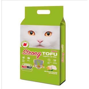 Соєвий наповнювач Strong Tofu Premium для котячого туалету, з ароматом яблуко 6 л 03981 фото