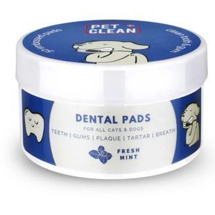 Салфетки Pet Clean Dental Pads для собак и котов, ежедневный уход за зубами, с ароматом мяты 50 шт CCPD50 фото