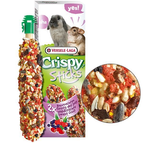 Ласощі Versele-Laga Crispy Sticks Forest Fruit для кроликів та шиншил, з лісовими фруктами 110г 620625 фото