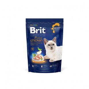 Сухий корм Brit Premium By Nature Indoor для дорослих котів, що мешкають у приміщенні, з куркою 800 г 171853 фото