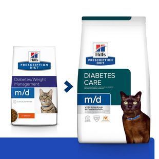 Сухий корм Hill's Prescription Diet Feline m/d Diabetes/Weight Management для котів при цукровому діабеті, курка 3 кг 606522 фото