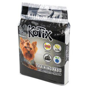 Пелюшки Kotix Premium Training Pads для собак та цуценят всіх порід, з активованим вугіллям Kot-7921 фото