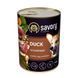 Вологий корм Savory Dog Adult для дорослих собак усіх порід, з качкою у паштеті 400 г 30471 фото 1