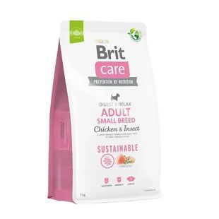 Сухий корм Brit Care Dog Sustainable Adult Small Breed для дорослих собак малих порід, з куркою та комахами 7 кг 172174 фото