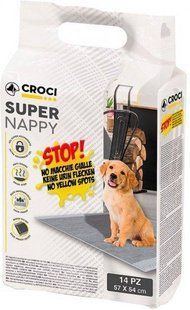 Пелюшки Croci Super Nappy для собак та цуценят всіх порід, з активованим вугіллям C6028170 фото