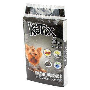 Пелюшки Kotix Premium Training Pads для собак та цуценят всіх порід, з активованим вугіллям Kot-7938 фото