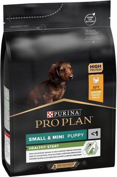 Сухий корм Pro Plan Puppy Small & Mini для цуценят та молодих собак дрібних порід, з куркою 3 кг 3650486 фото
