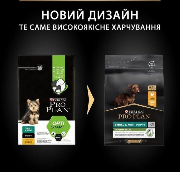 Сухий корм Pro Plan Puppy Small & Mini для цуценят та молодих собак дрібних порід, з куркою 3 кг 3650486 фото