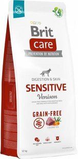 Сухой корм Brit Care Dog Grain-free Sensitive для взрослых собак с чувствительным пищеварением, с олениной 12 кг 172210 фото