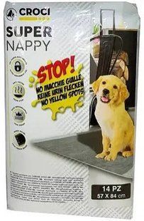 Пелюшки Croci Super Nappy для собак та цуценят всіх порід, з активованим вугіллям C6028171 фото