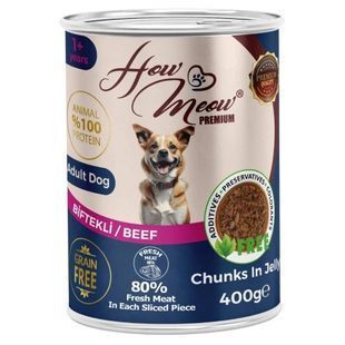 Влажный корм HowMeow Adult Dog для взрослых собак, с говядиной 400 г 184919 фото