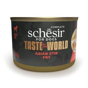 Вологий корм Schesir Dog Taste the World для дорослих собак, шматочки курки по-азійськи в бульйоні 150 г 122537 фото